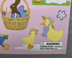 Nicole Crafts 506 EASTER Stickers Book 6 Complete Sheets 3 Designs Eggs Mini