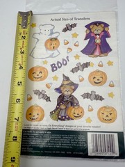 Vintage Lot 3 1994 Plaid Halloween Autumn Fall Rub On Transfers Sealed