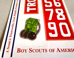 It Takes Two Eagle Scout Boy Scouts Sticker Sheet 5×12 Scrapbook Vintage 2004
