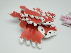 Woodland Creatures Foam Craft Stickers 57pcs Fox, Bunny, Deer, Raccoon, Hedgehog