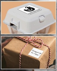 2″x2″ Direct Thermal Labels Square 700/Roll for Thank You Stickers QR Code Decal