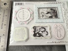 K & Company Brenda Walton Brenda’s Wedding Frames and Tags Dimensional Stickers