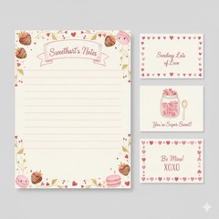Cute Valentine Paper Sets Junk Journal Scrapbook Choose A Set