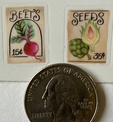 HERBS & VEGETABLE Mylar￼Stickers(11pc)Seed-Packet•Plants •Garden•Card Making•