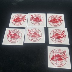 Red Hat Society Stickers Lot Bumper Vinyl Scrapbooking Vintage Car 50+