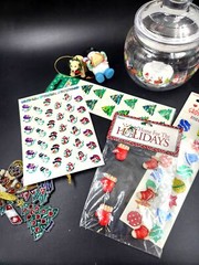 Assorted Christmas Craft & Gift Bundle With Activity Book Stickers Bells & More