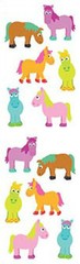 Mrs. Grossman’s Stickers – Chubby Ponies – Horses – 4 Strips