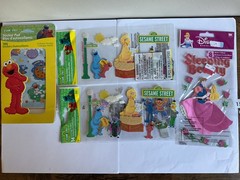 Vintage Stickers/rub ons Mixed Lot Disney,Holiday,Sesame Street, animals