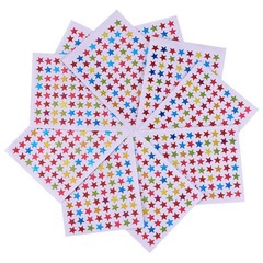 Color Star Stickers for Teacher Supplies in Household 10 Sheets