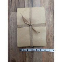 New Rustic Kraft Paper Journal Notebook Handmade Style Decorative Jute Bow