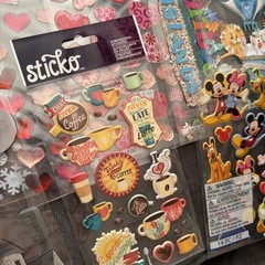Lot 32 Sticko EK Success Scrapbooking Embellishment Stickers
