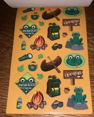Darcie Summer Camp Camo Camping Hiking Fire Canoeing Sticker Book 286 Pcs 6 Shts
