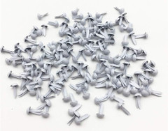 100 Pcs Mini Brads Fasteners Metal Plated round Paper Fasteners Brass Pastel for