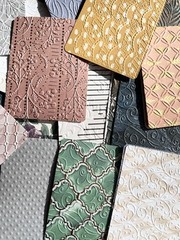 50 Pc Textured Junk Journal Ephemera, Scrapbook Paper, Mixed Media Collage Kit