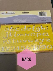 Alphabet Letter Stickers Lot of 21 Pieces New Scrapbooking Letters