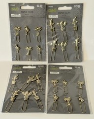 Fiddlestix Paper Clips Lot of 4 Packs NEW SEALED Cactus Palm Trees Flamingos