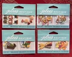 LOT OF 4 JOLEE’S SMALL EMBELLISHMENTS CHRISTMAS THANKSGIVING – Free Shipping
