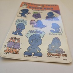 Vintage 1983 Kent Toys MOODIES Scratch and Sniff Stickers: GRAPE pack