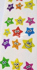 SANDYLION STICKERS * STARS *NO LOGO * PRISMATIC/GLITTER VERY RARE COLLECTIBLE