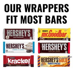 MONEY Candy Bar Wrapper Paper Wrappers for 1.55oz Chocolate Candy Bars Bank Note