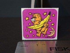 Vintage Stickers 3M Murple SCRATCH AND SNIFF Sticker Mod Bear Banana VTG 80s
