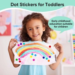Colored Dot Stickers 3/4″ 10 Color Round Color Coding 4200 PCS Sticky Dots