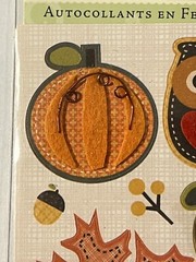 K&Company Felt Stickers Fall Autumn Pumpkin Pie RARE – NIP – 2010
