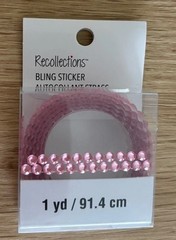 2PC Recollections Glitter/Bling Theme- Bling Butterflies & 1 YD Bling Roll- NEW