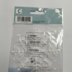 Jolee’s Boutique Large White Snowflake Dimensional Sticker Scrapbooking Crafts