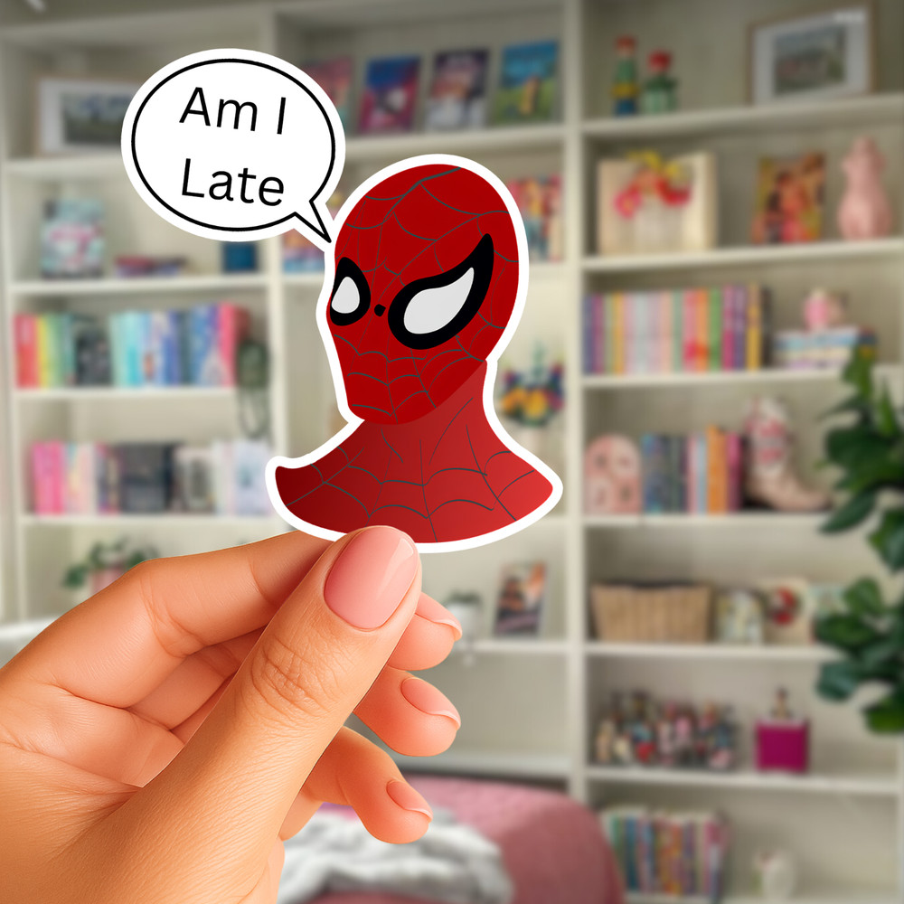 Spider-man Sticker, Vinyl Sticker, Laptop Sticker, car decal, funny sticker