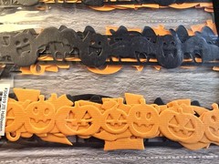Halloween embellishment bundle foil flock adhesive rub on transfers die cuts