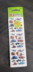 Vintage SandyLion Prismatic Transportation Stickers Sealed