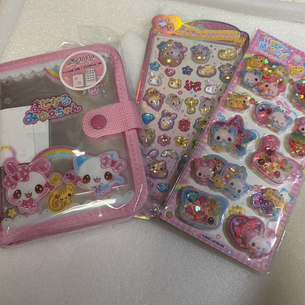 Magical Mewchan Sticker Binder with 2 Sticker Sheets Heisei Retro Kawaii