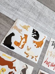 Scrapbook Stickers Animals Cats Dogs Kittens Puppies Paws LOT Grossman’s #48