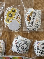 Lot Of 10 Packs Assorted Inspirational & Religious Stickers