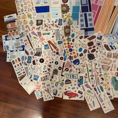 Scrapbooking Sticker Lot Stickers Creative Memories 107 Sheets Mrs. Grossman’s