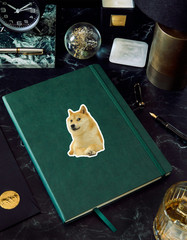 Doge Meme Sticker – Funny Shiba Inu Vinyl Decal for Laptop, Water Bottle, Gift