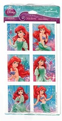 Disney ARIEL The Little Mermaid Princess Scrapbook Stickers New Pack! 4 Sheets