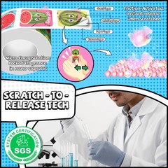 1200 Pcs Scented Stickers for Kids, 4 Rolls Scratch and Sniff Smelly Motivati…