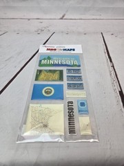 Minnesota Assorted Brands Sticker Lot 3-D Fishing, Epoxy Maps, Activities NEW
