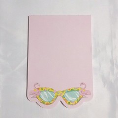 Vintage Current 08232 BEACH DAY Stickers & FLAMINGO / FISH SUNGLASSES Note Pads