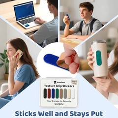 Textured Sensory Stickers for Kids & Adults – 16PC Adhesive Calm Strips for Anxi