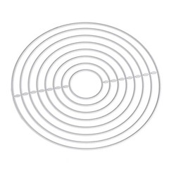 Metal Die Cutting DIY Interesting Round Shape Attractive Decorative Lightweight