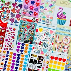 Girl Stickers Kit Set Sandylion Crafters Corner Hallmark Greetings 369+ Pcs.