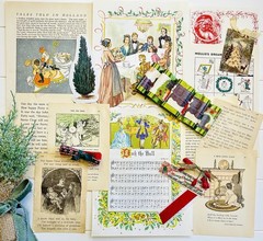 VTG Christmas Ephemera Junk Journaling Victorian Elf Fairy Crafting Pack 70 Pcs