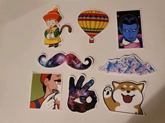 155 Retro Stickers