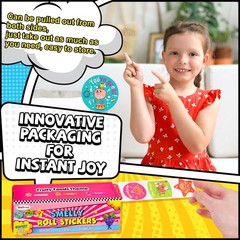 600PCS Scratch and Sniff Reward Stickers for Kids, Scented Classroom Stickers