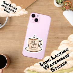 Christian Sticker, Jesus Sticker, Faith Sticker, Cute Laptop Sticker, Waterproof