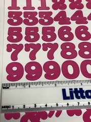 Creative Memories Stickers PINK ALPHABET LETTERS NUMBERS ABC/123 – Retired