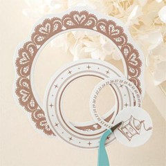 20Pcs Retro Lace Circles Paper Stickers Junk Journal Seal Scrapbooking Supplies